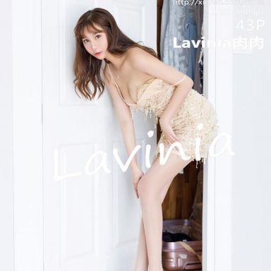 IMISS爱蜜社 449期 典雅绚丽吊裙与暗黑朦胧丝袜 Lavinia肉肉