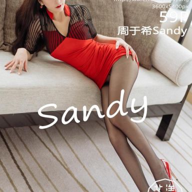 HuaYang花漾 225期 艳红短裙与魅惑黑丝 周于希Sandy