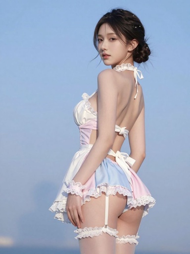 女仆装 0136期 雅致造型女仆装人像实拍照片