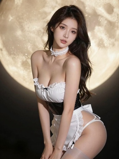 女仆装 0153期 简约造型女仆装氛围感人像照