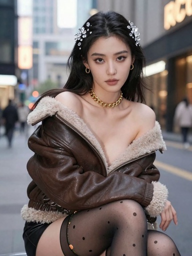 美丝阁 0106期 清冷镜头记录丝袜质感人像轻奢画面