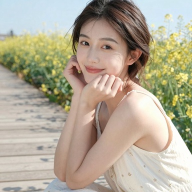 美女图片 0027期 淡光镜头捕捉美女松弛柔和神态