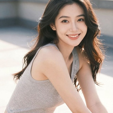 美女图片 0028期 纪实画面记录美女清爽温柔模样