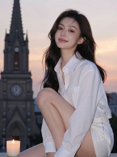 美女图片 0074期 淡影镜头定格美女柔和治愈气质