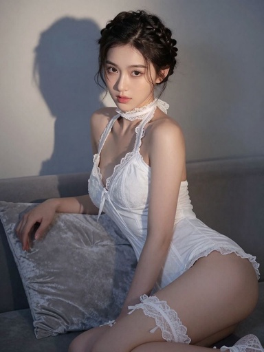 内衣物语 0496期 娴静美女内衣清新身姿