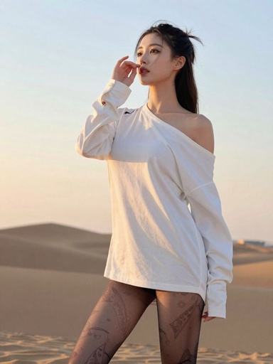 美丝阁 0199期 松弛视角诠释丝袜质感人像高清图集